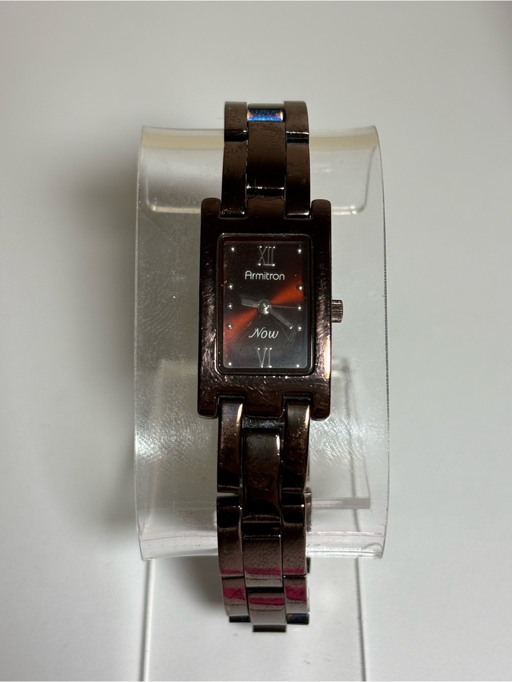 Armitron Now Women's Brown Metallic Rectangular Bracelet Watch